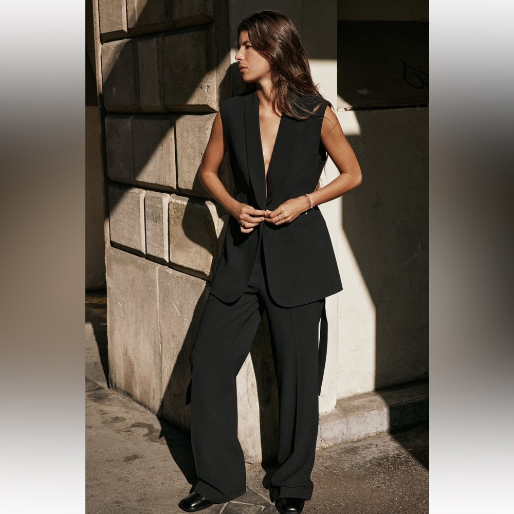 Zara black vest